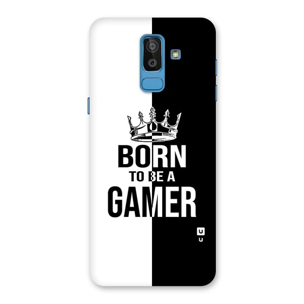 Born To Be Gamer Glass Back Case for Galaxy J8