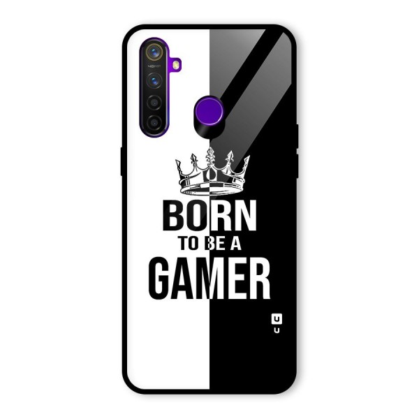 Born To Be Gamer Glass Back Case for Realme 5 Pro