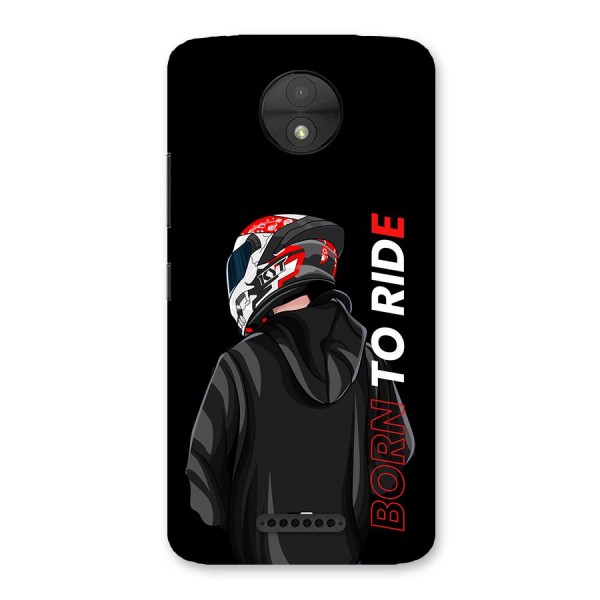 Born To Ride Back Case for Moto C