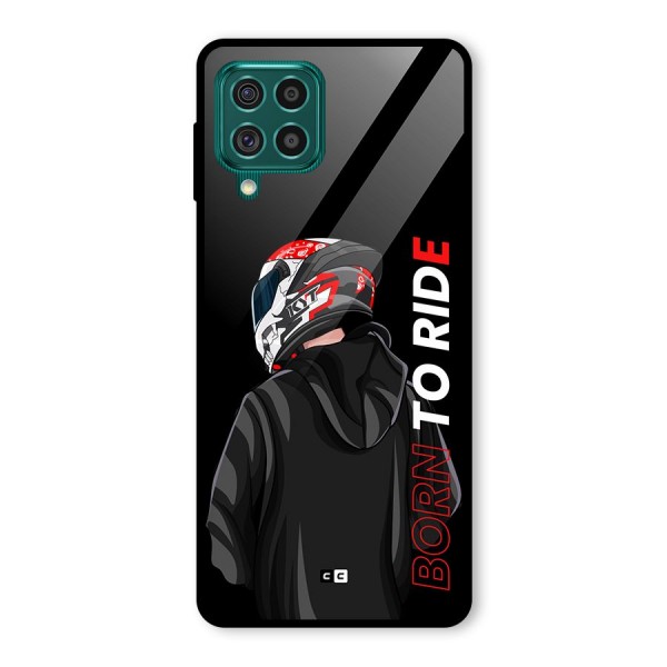 Born To Ride Glass Back Case for Galaxy F62