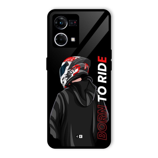 Born To Ride Glass Back Case for Oppo F21 Pro 4G