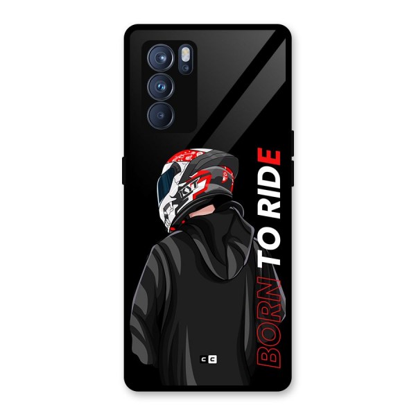 Born To Ride Glass Back Case for Oppo Reno6 Pro 5G