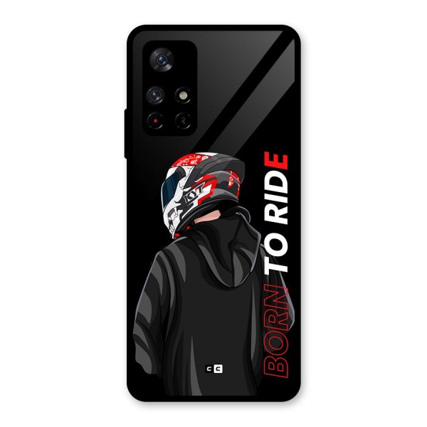 Born To Ride Glass Back Case for Redmi Note 11T 5G