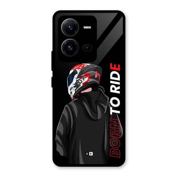 Born To Ride Glass Back Case for Vivo V25