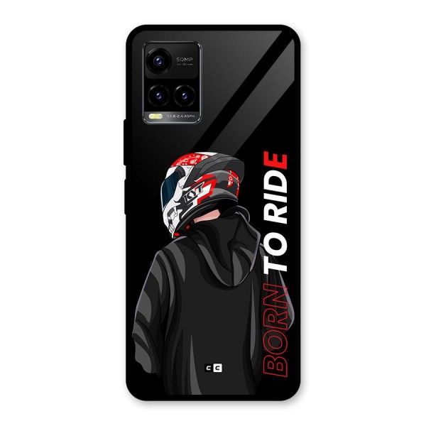 Born To Ride Glass Back Case for Vivo Y21G