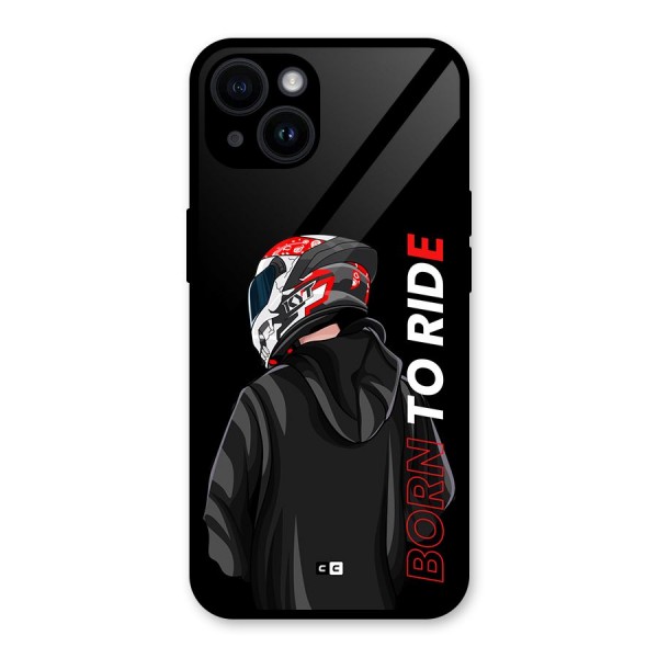 Born To Ride Glass Back Case for iPhone 14