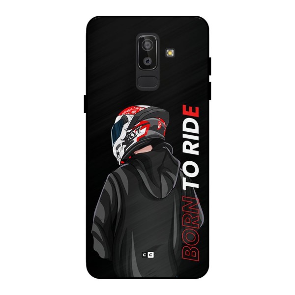 Born To Ride Metal Back Case for Galaxy J8