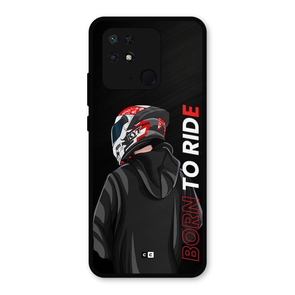 Born To Ride Metal Back Case for Redmi 10