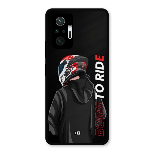 Born To Ride Metal Back Case for Redmi Note 10 Pro