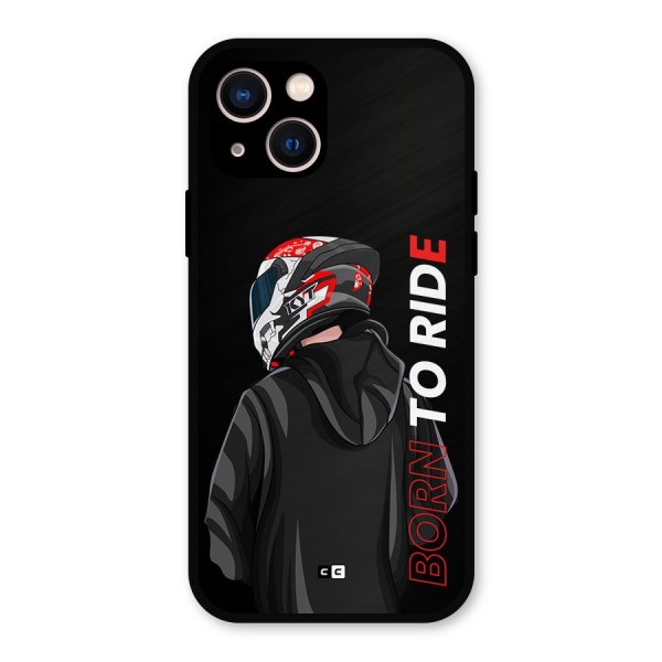 Born To Ride Metal Back Case for iPhone 13