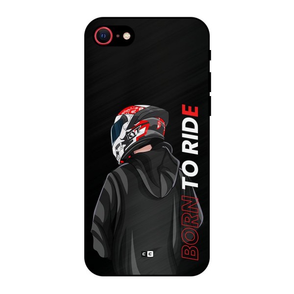 Born To Ride Metal Back Case for iPhone 8