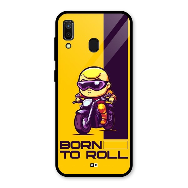 Born To Roll Glass Back Case for Galaxy A30