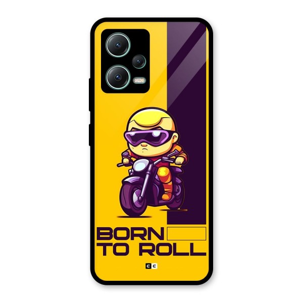 Born To Roll Glass Back Case for Poco X5