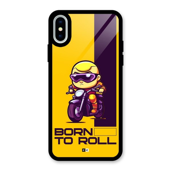 Born To Roll Glass Back Case for iPhone XS