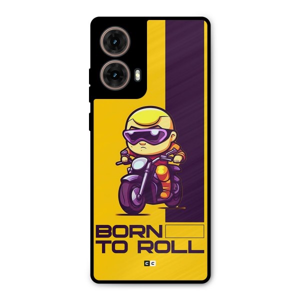 Born To Roll Metal Back Case for Moto G85