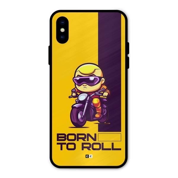 Born To Roll Metal Back Case for iPhone XS