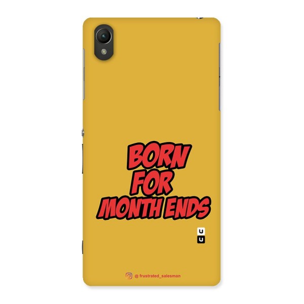 Born for Month Ends Mustard Yellow Back Case for Sony Xperia Z2