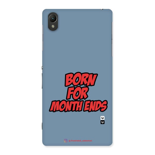 Born for Month Ends SteelBlue Back Case for Sony Xperia Z2