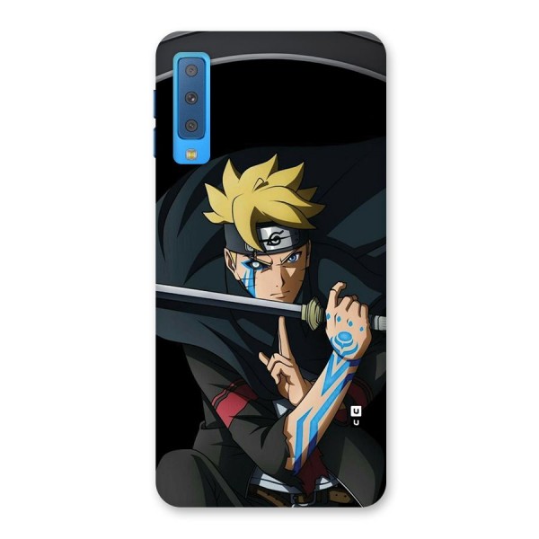 Boruto Uzumaki Stance Back Case for Galaxy A7 (2018)