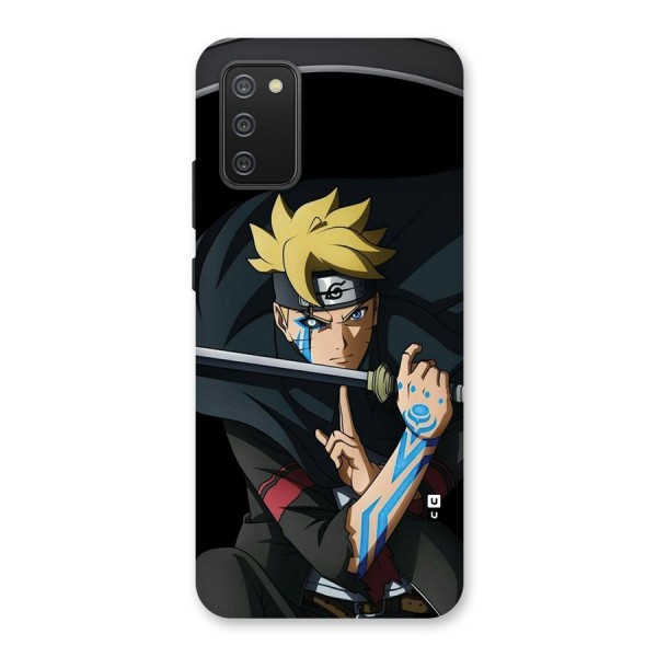 Boruto Uzumaki Stance Back Case for Galaxy F02s