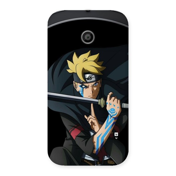 Boruto Uzumaki Stance Back Case for Moto E