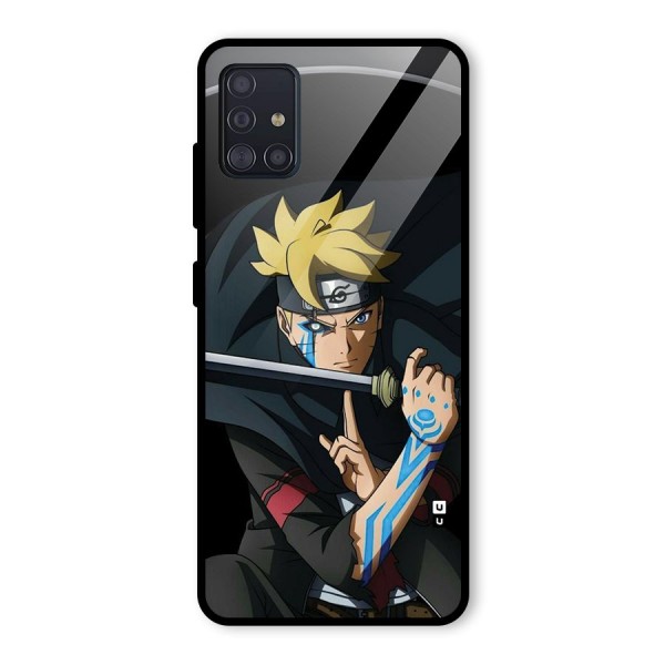 Boruto Uzumaki Stance Glass Back Case for Galaxy A51