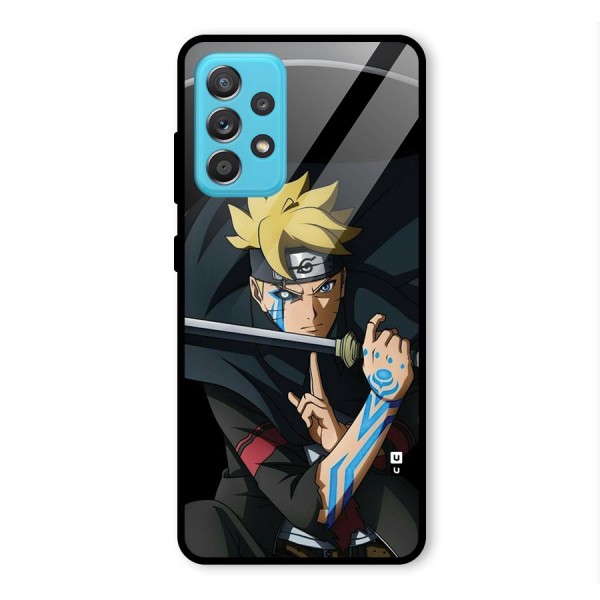 Boruto Uzumaki Stance Glass Back Case for Galaxy A52