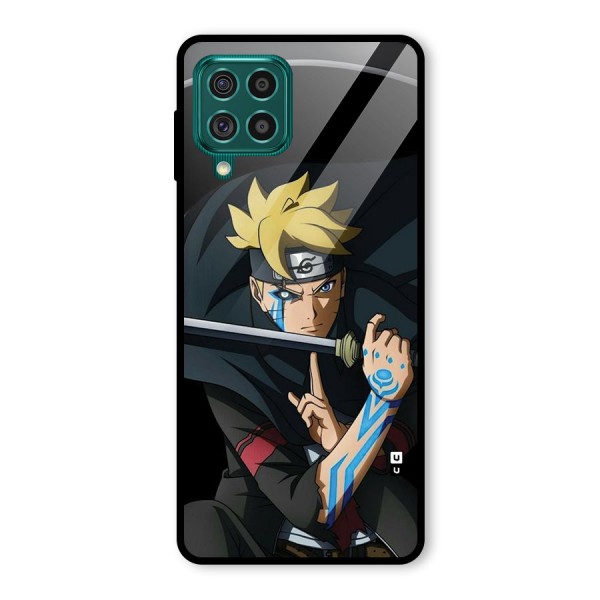 Boruto Uzumaki Stance Glass Back Case for Galaxy F62