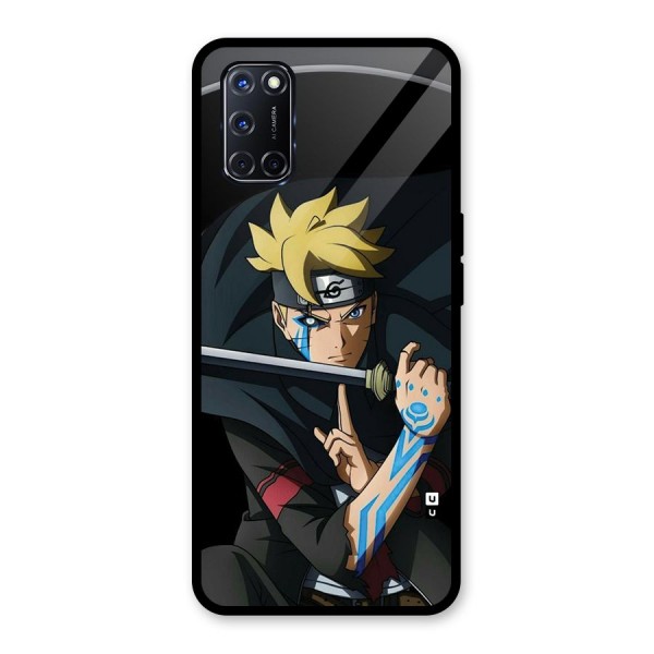 Boruto Uzumaki Stance Glass Back Case for Oppo A52