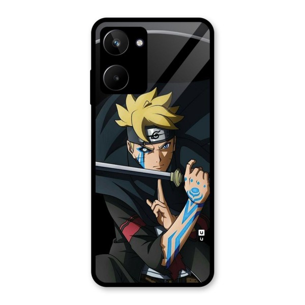 Boruto Uzumaki Stance Glass Back Case for Realme 10