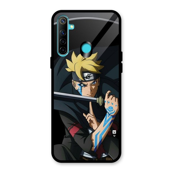 Boruto Uzumaki Stance Glass Back Case for Realme 5