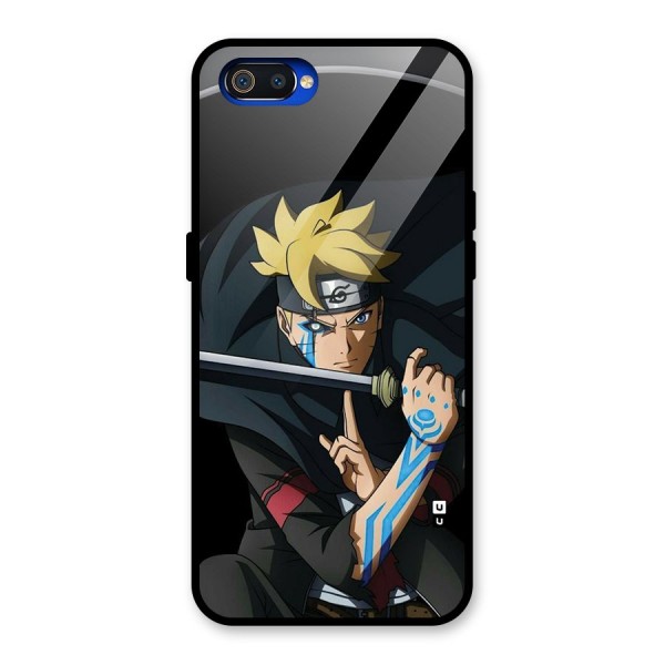 Boruto Uzumaki Stance Glass Back Case for Realme C2