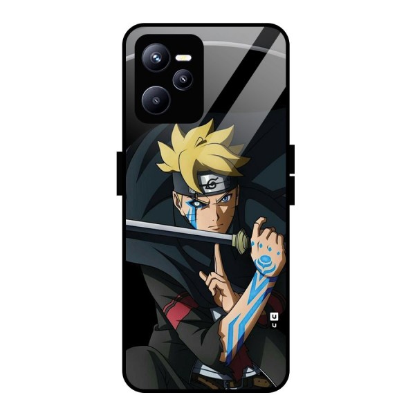 Boruto Uzumaki Stance Glass Back Case for Realme C35