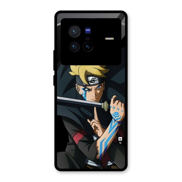 Boruto Uzumaki Stance Glass Back Case for Vivo X80