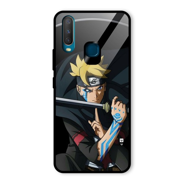 Boruto Uzumaki Stance Glass Back Case for Vivo Y15