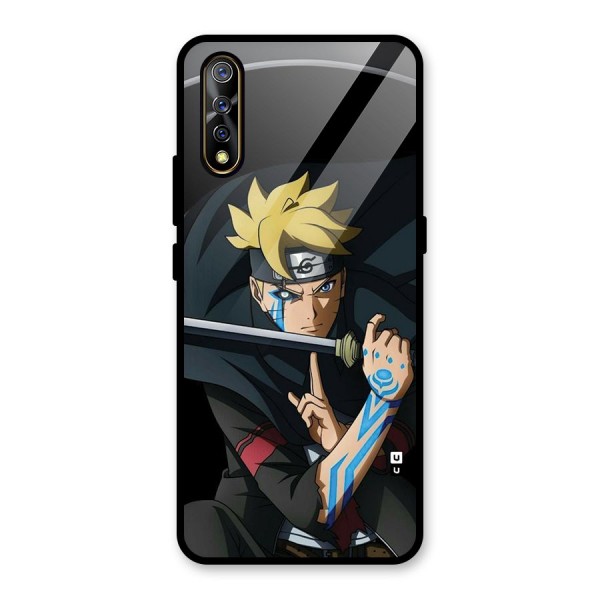 Boruto Uzumaki Stance Glass Back Case for Vivo Z1x