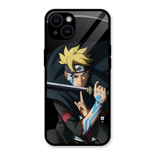 Boruto Uzumaki Stance Glass Back Case for iPhone 14