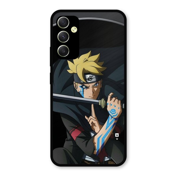 Boruto Uzumaki Stance Metal Back Case for Galaxy A34