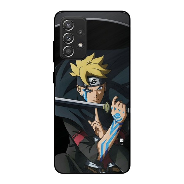 Boruto Uzumaki Stance Metal Back Case for Galaxy A52