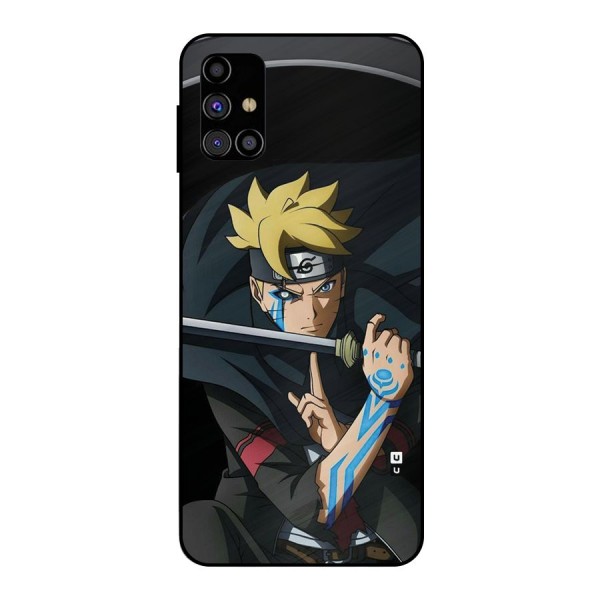 Boruto Uzumaki Stance Metal Back Case for Galaxy M31s