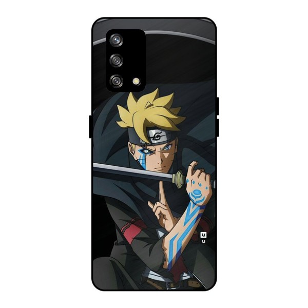 Boruto Uzumaki Stance Metal Back Case for Oppo F19