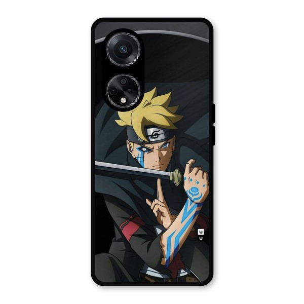 Boruto Uzumaki Stance Metal Back Case for Oppo F23