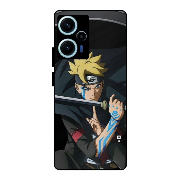 Boruto Uzumaki Stance Metal Back Case for Poco F5