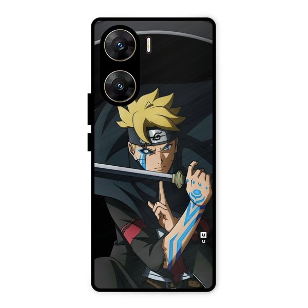 Boruto Uzumaki Stance Metal Back Case for Vivo V29e