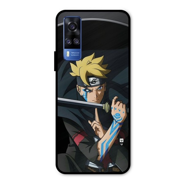 Boruto Uzumaki Stance Metal Back Case for Vivo Y31