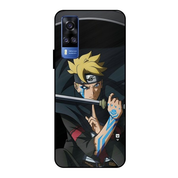 Boruto Uzumaki Stance Metal Back Case for Vivo Y51