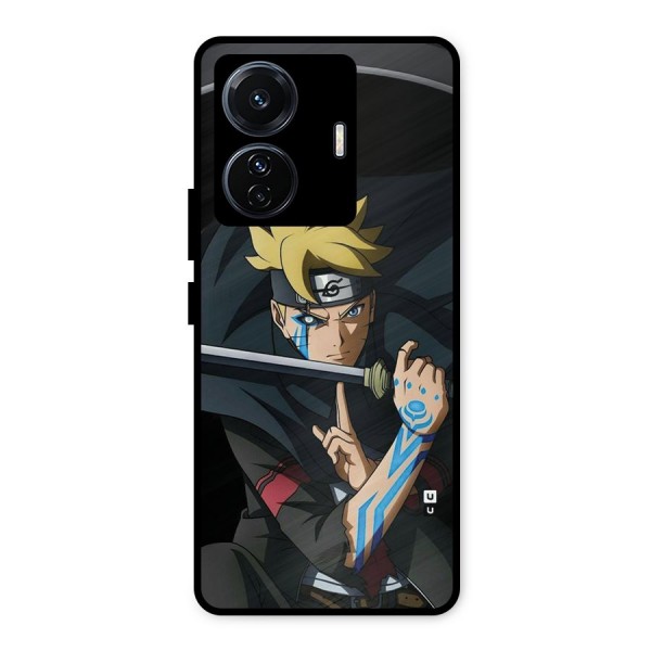 Boruto Uzumaki Stance Metal Back Case for iQOO Z6