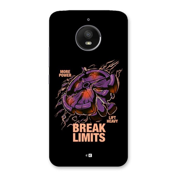 Break Limits Back Case for Moto E4 Plus