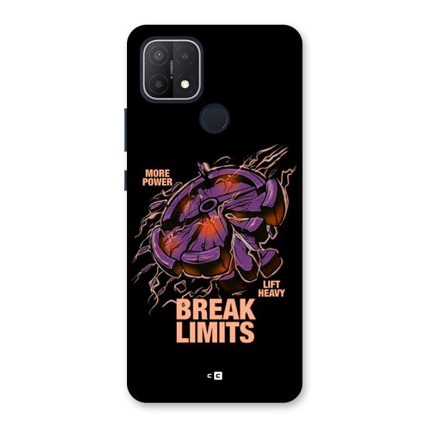 Break Limits Back Case for Oppo A15