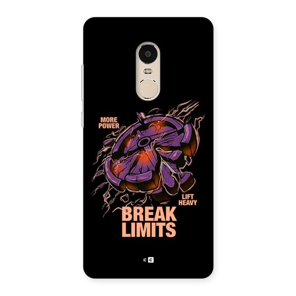 Break Limits Back Case for Redmi Note 4